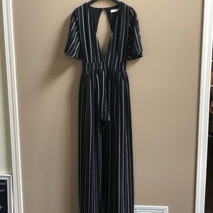 Super unique and adorable romper/maxi dress combo!